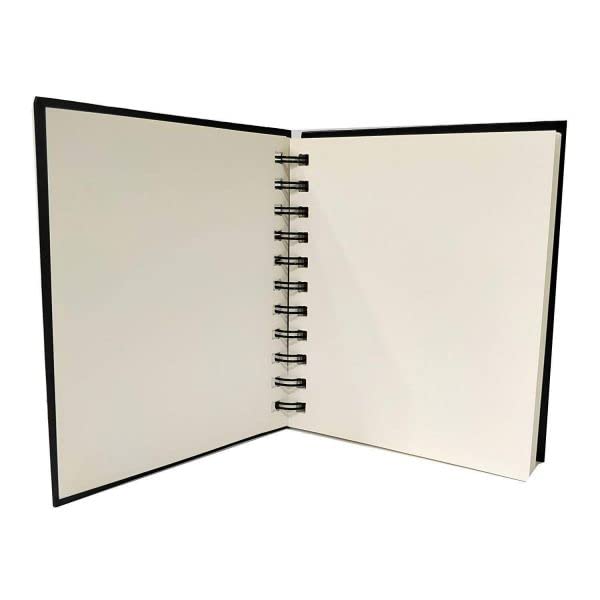 Brustro Wiro Bound A5 Size Artists Sketch Book, 120 Pages, 160 GSM and BRUSTRO Artists ’ FINEART Graphite Pencil Set of 12 (10B-2H) - Image 3