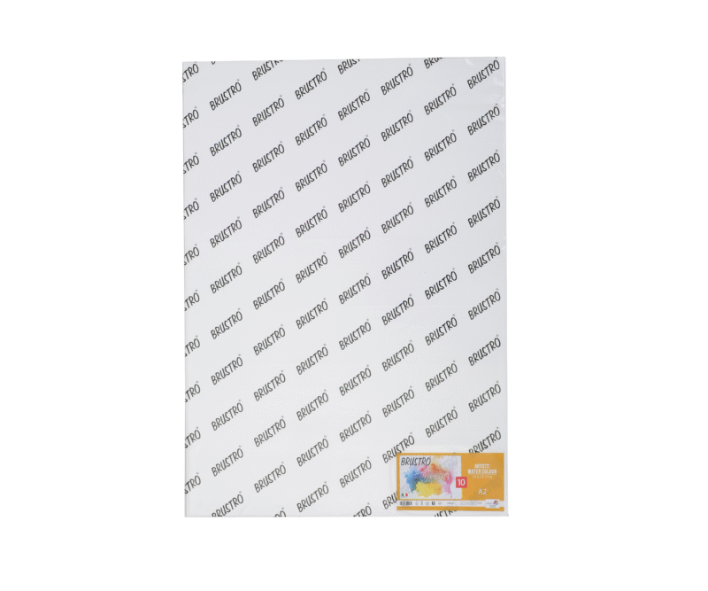 Brustro Artists' Watercolour Paper 25% Cotton Cold Pressed 200 GSM, Size - A2, 10 Sheets - Image 4
