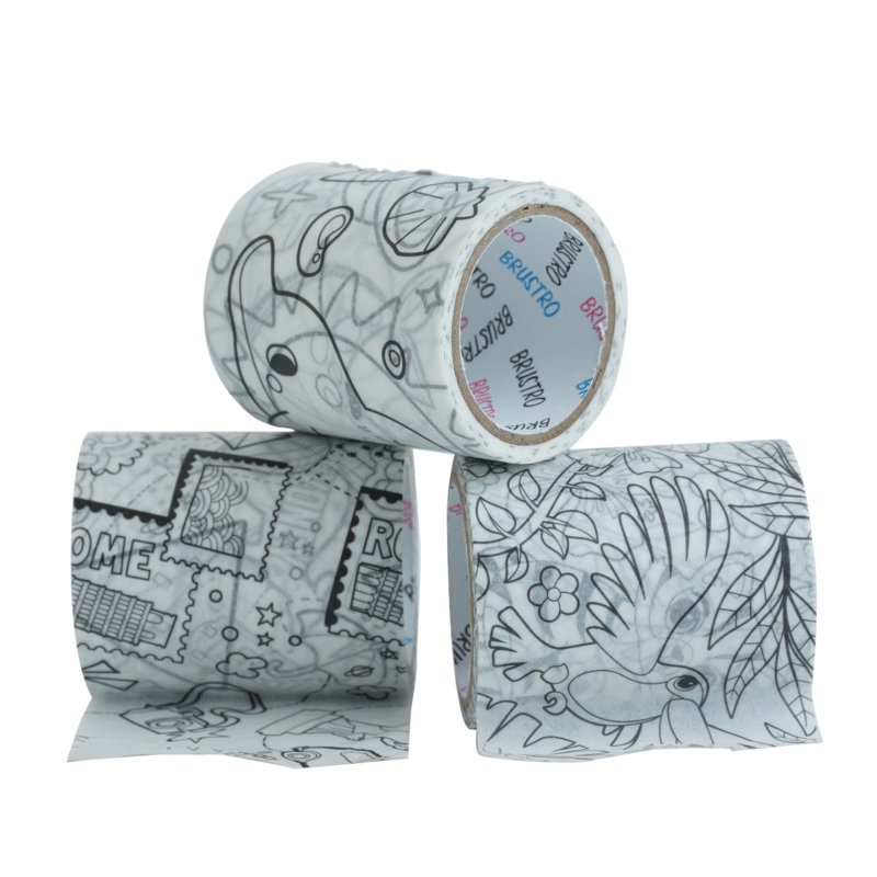 BRUSTRO Washi Tapes DIY Colouring tapes, 50 mm x 5 mtrs (set of 3) - Image 2