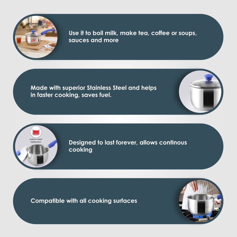 Nigella Tea Pot with Lid – 14cm, 1.2 Litres - Image 2