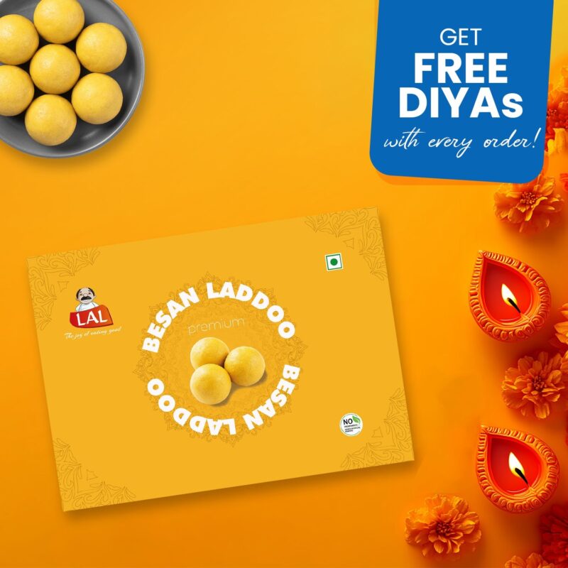 Lal Sweets Besan Laddoo Premium - 400gms - Image 2