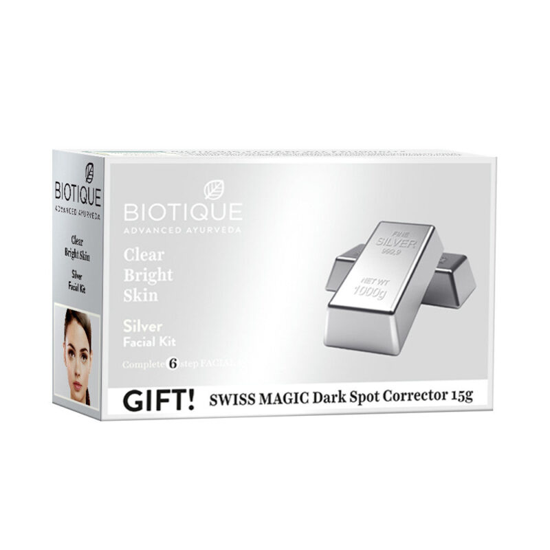 Biotique Silver Clear Bright Skin Facial Kit - 65 gms - Image 6