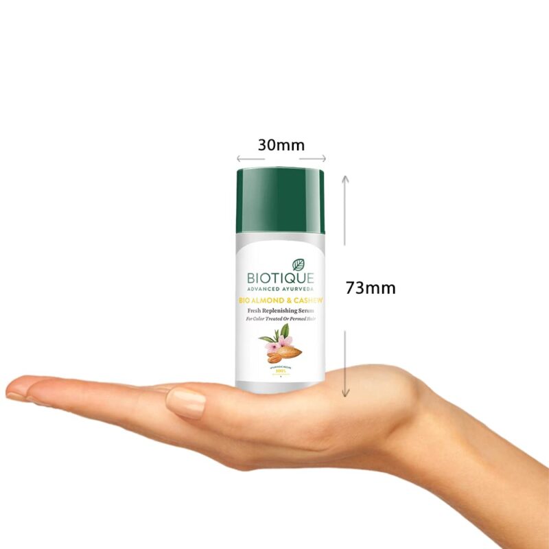 Biotique Bio Almond and Cashew Fresh Replenishing Hair Serum (40 ml) - Image 7