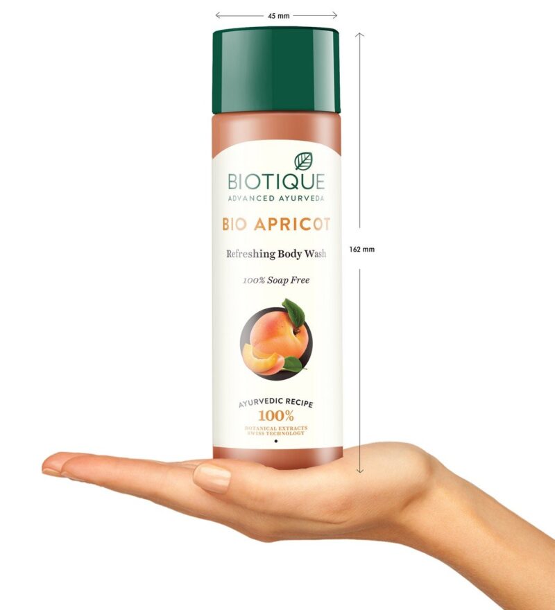 Biotique Bio Apricot Refreshing Body Wash (100% Soap Free) - Image 4