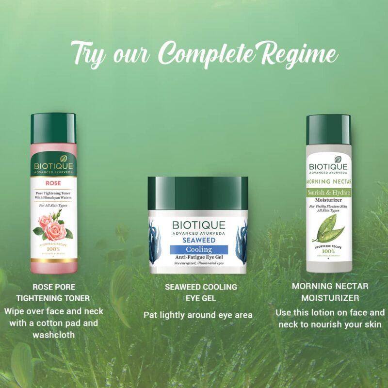 Biotique Bio Seaweed Revitalizing Anti Fatigue Eye Gel (15 gm) - Image 8