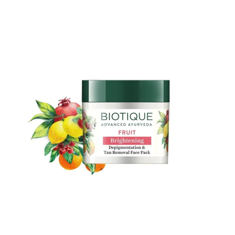 Biotique Fruit Brightening Depigmentation & Tan Removal Face Pack - Image 7