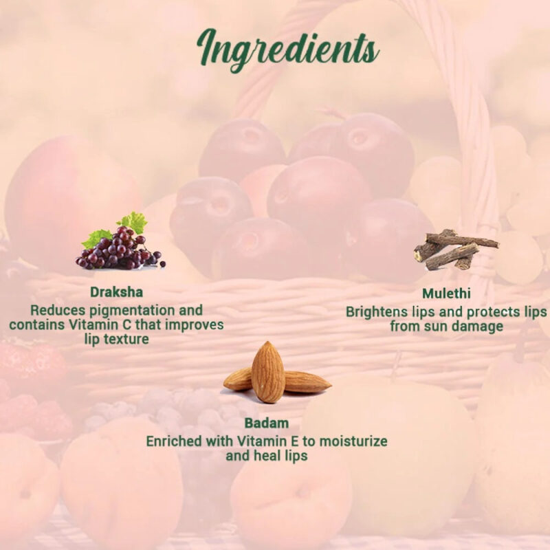 Biotique Fruit Brightening Lip Balm (12 gm) - Image 3