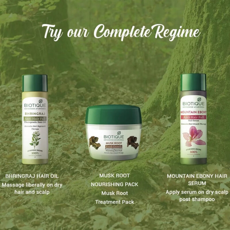 Biotique Musk Root Fresh Growth Repair & Regeneration Hair Pack - Image 6