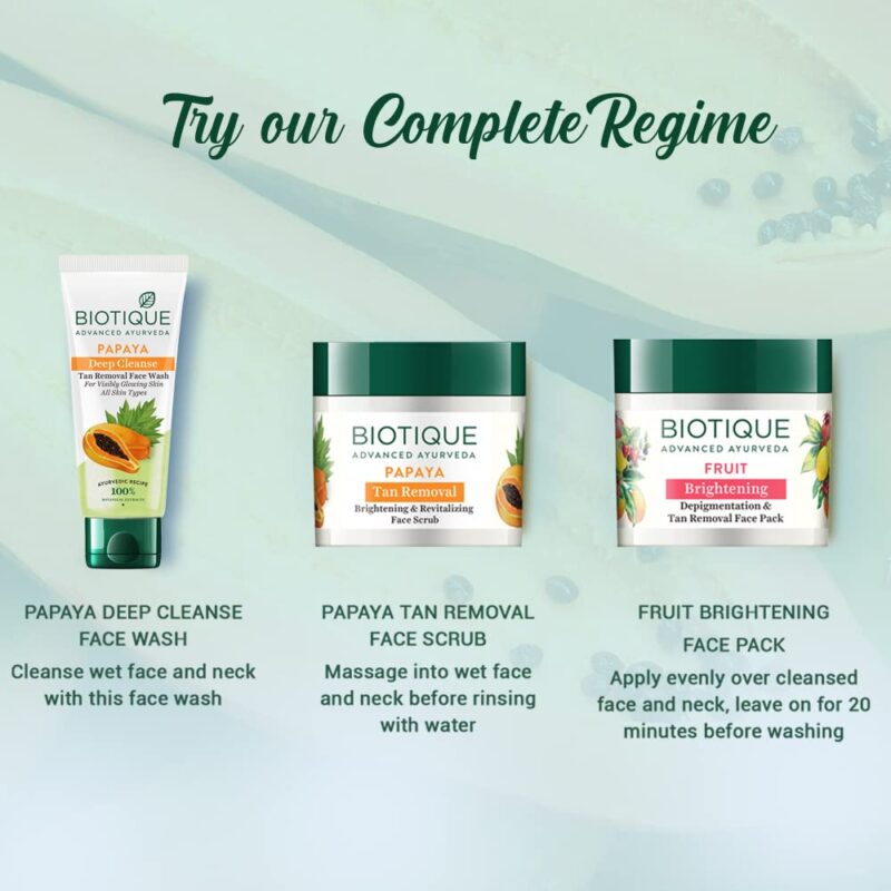 Biotique Bio Papaya Deep Cleanse Visibly Glowing Skin Face Wash For All Skin Types - Image 9