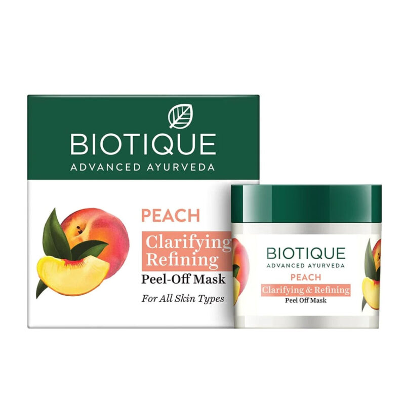 Biotique Peach Clarifying and Refining Peel Off Mask for Oily and Acne Prone Skin - 50 gms - Image 6