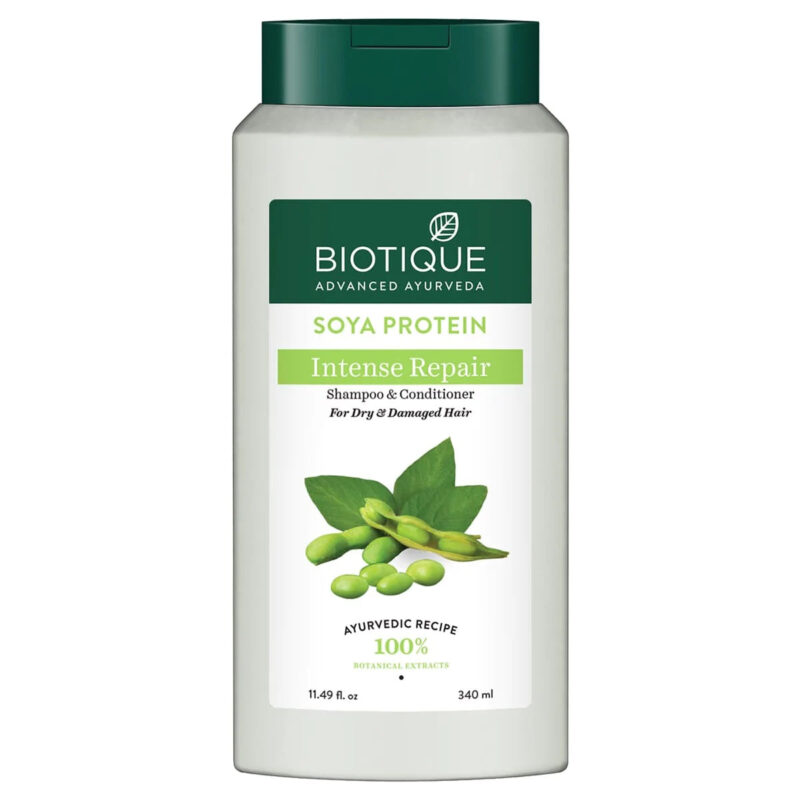 Biotique Soya Protein Intense Repair Shampoo for Dry, Damaged & Color Treated Hair - Image 21