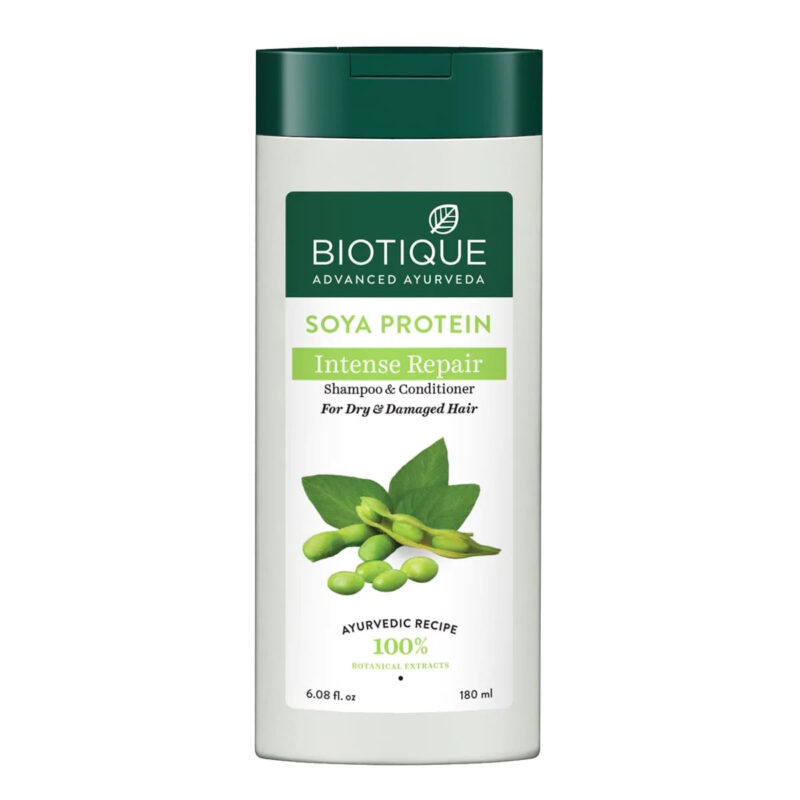 Biotique Soya Protein Intense Repair Shampoo for Dry, Damaged & Color Treated Hair - Image 19