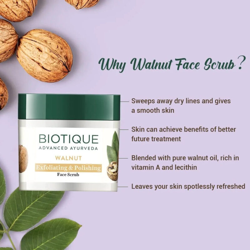 Biotique Walnut Exfoliating & Polishing Face Scrub - Image 10