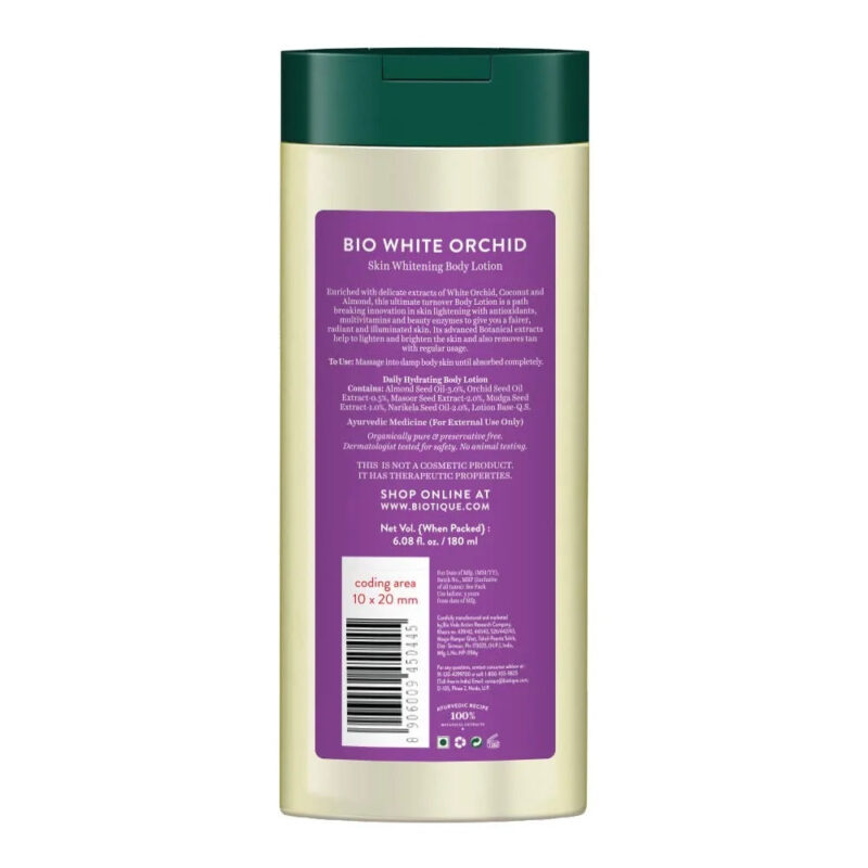 Biotique White Orchid Brightening Body Lotion - Image 2