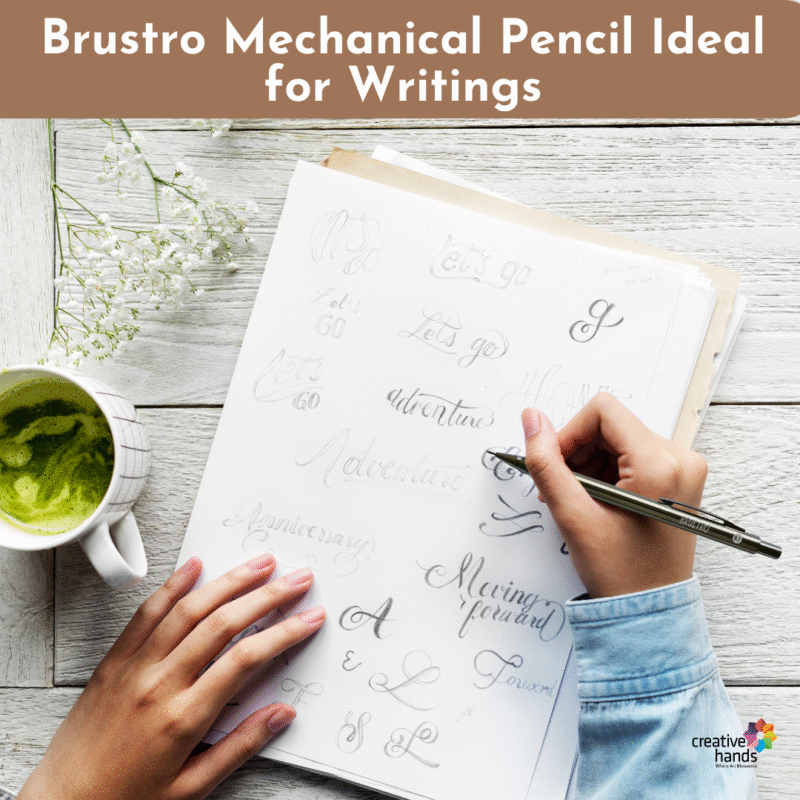 BRUSTRO Mechanical Pencil Set | HB-20 leads, 2B-20 leads,Spare eraser 8 units|Tip size 0.7 mm | Ideal for Students,Adults, Home, School, Office, Stationery Use |Writing, Sketching, Drawing,Mandala Art - Image 5