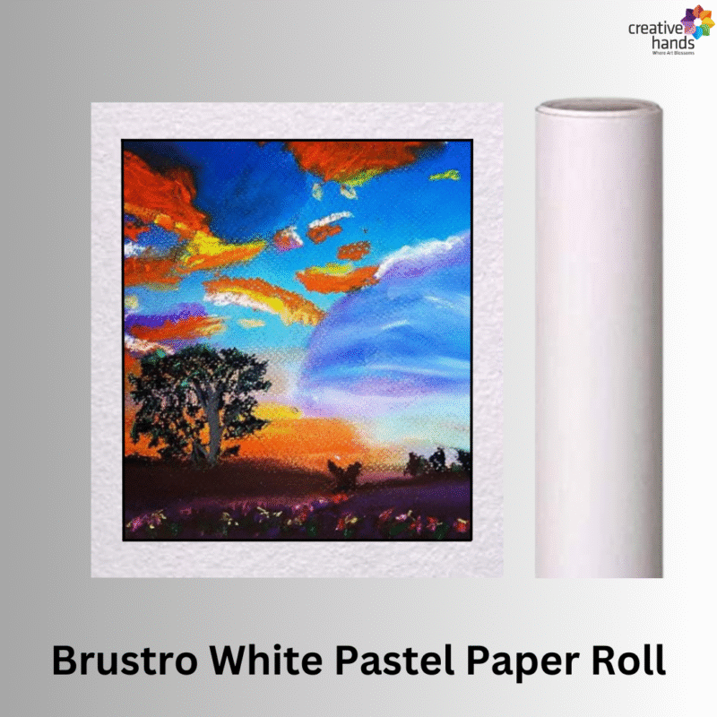 Brustro Pastel Paper Roll, Shade - White, Size - 75 cm (30") X 10 mtr - Image 2