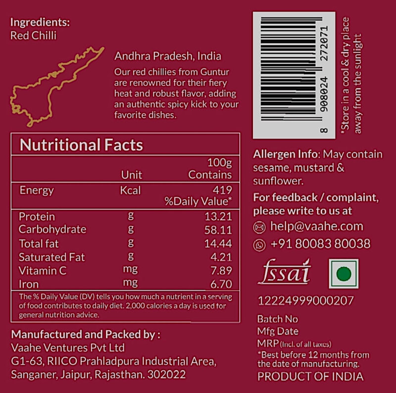 Vaahe Red Chilli Powder - Image 6