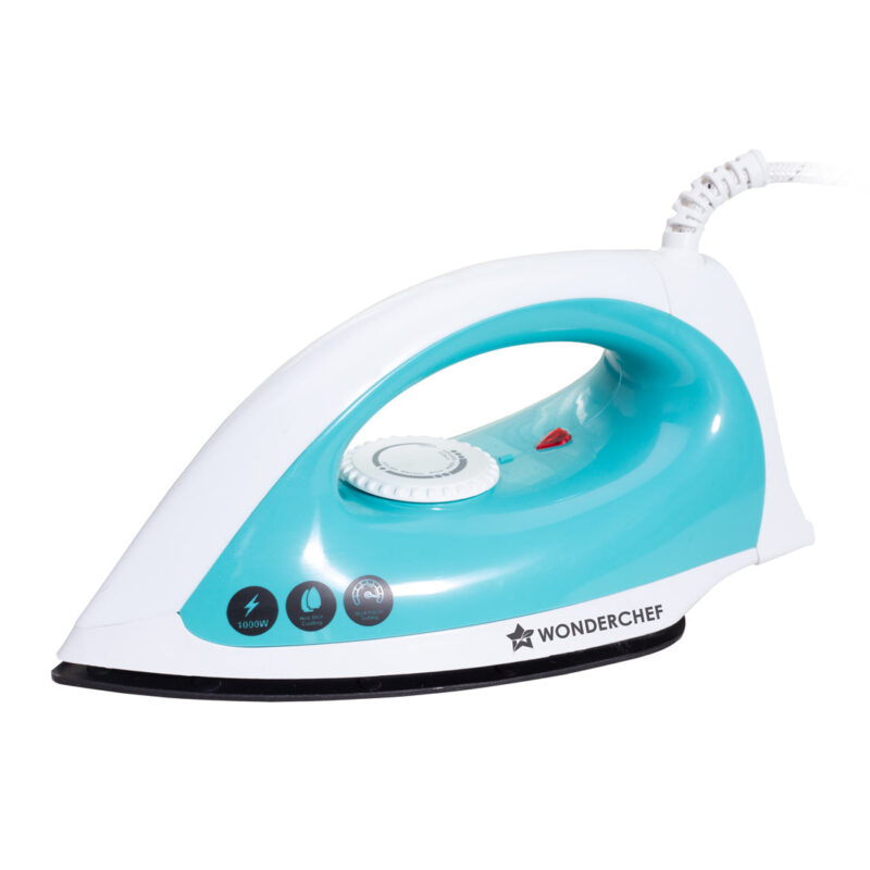 Dry Iron Cruze | 1000W | Quick Heating | Non-Stick Coated Sole Plate | Light and Compact Design | Temperature Control Dial | 1 Year Warranty - Image 7