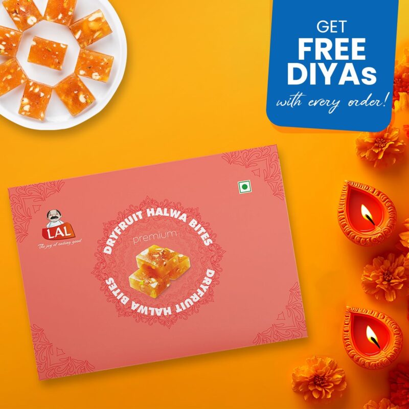 Lal Sweets Dryfruits Halwabites - 400gm - Image 2