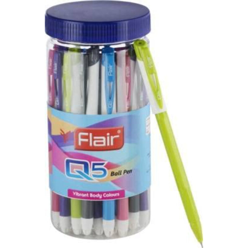 Flair Q5 Ball Ben 25 Pcs Jar Set - Blue Ink