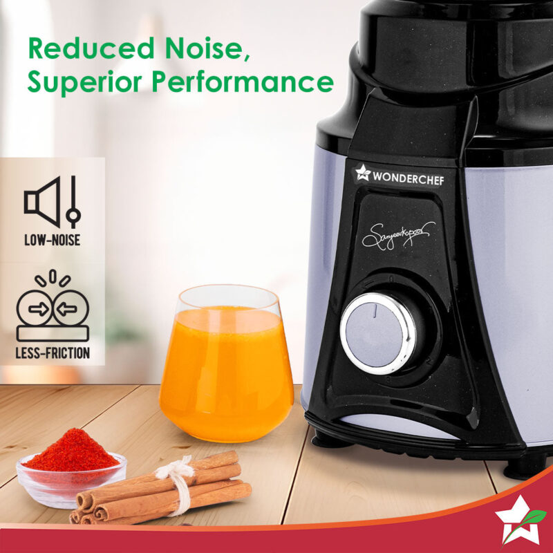 Galaxy Mixer Grinder 1000W | 100 Mins Non-Stop Grinding | 100% Copper Motor | Heavy Duty | Low Noise | Chutney Grinding, Dry Grinding, Wet Grinding, Juicing, Blending | 4 Jars | 2 Year Warranty - Image 3