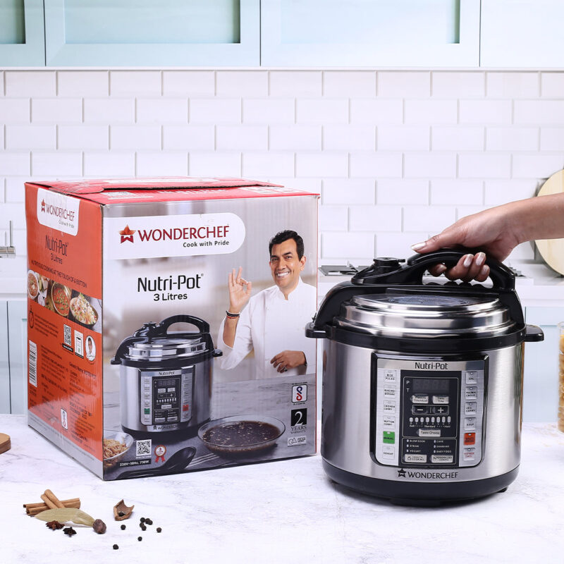 Wonderchef Renewed Nutri-Pot | 3L | Electric Pressure Cooker with 7-in-1 Functions - Image 8