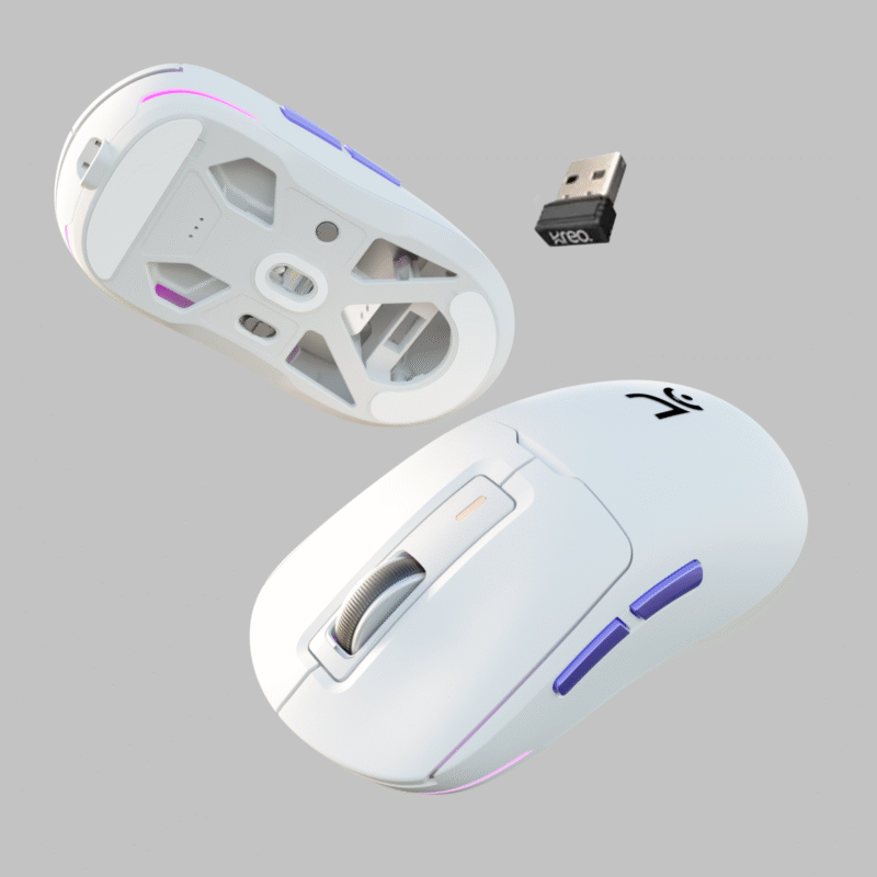 Pegasus 58g Ultra-Light Wireless White Gaming Mouse - Image 6