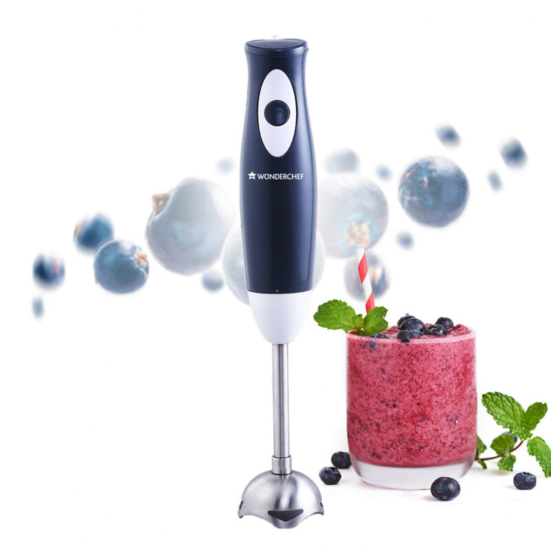 Ultima Plus Electric Hand Blender | Portable I Easy Control Grip | Hot & Cold Blending | 300W Powerful Motor | Single Push Button Operation | Sharp Food Grade Anti Rust Stainless Steel Blades | Detachable stem | 2 Year Warranty | Black - Image 5