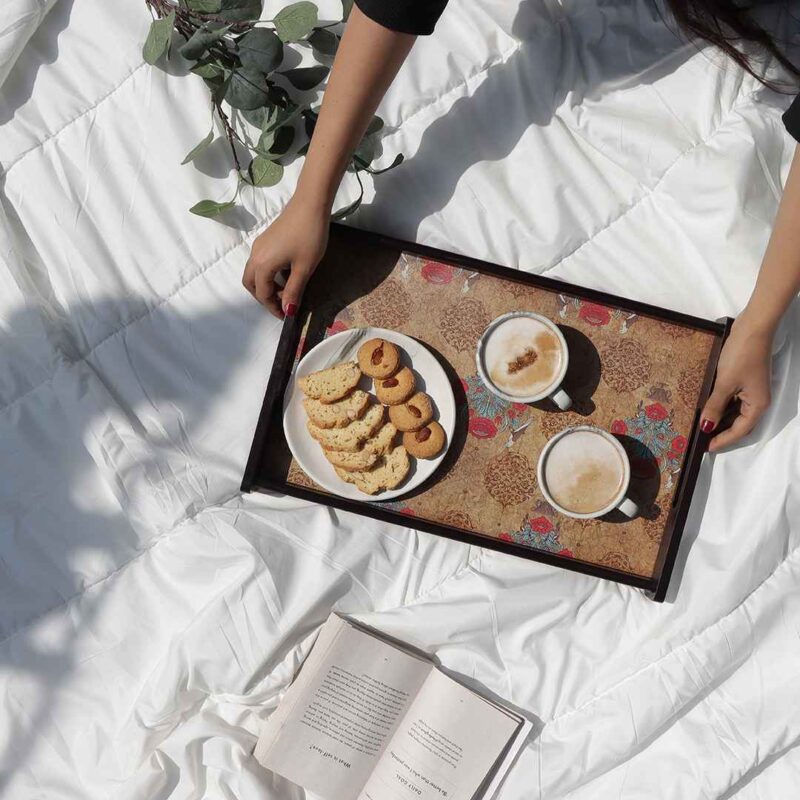 Casablanca Damask Motif Tray - Large - Image 3