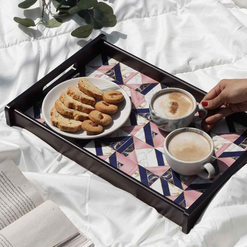 Casablanca Marble Mosaic Tray - Medium - Image 2