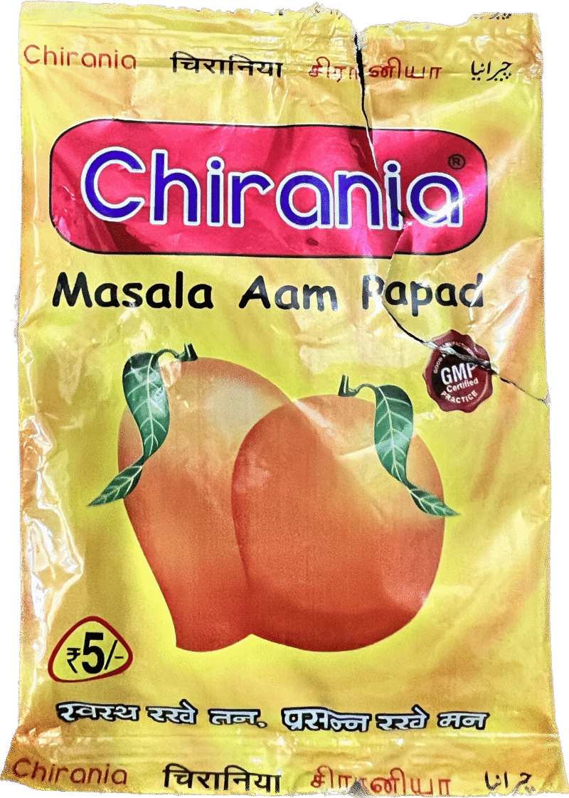 50x Chirania Aam Papad, Pack of 50 - 10g each