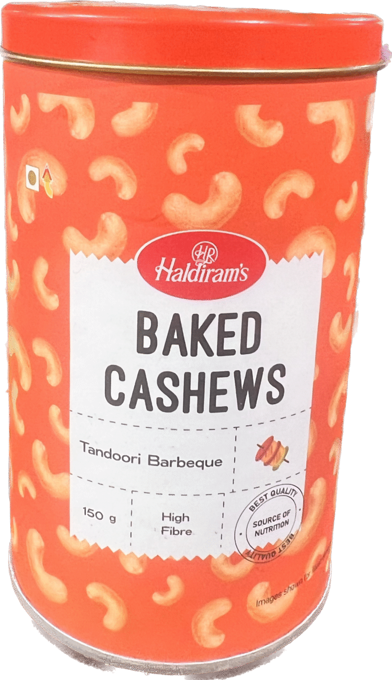 Haldiram Baked Cashew Tandoori Barbeque, 150 g
