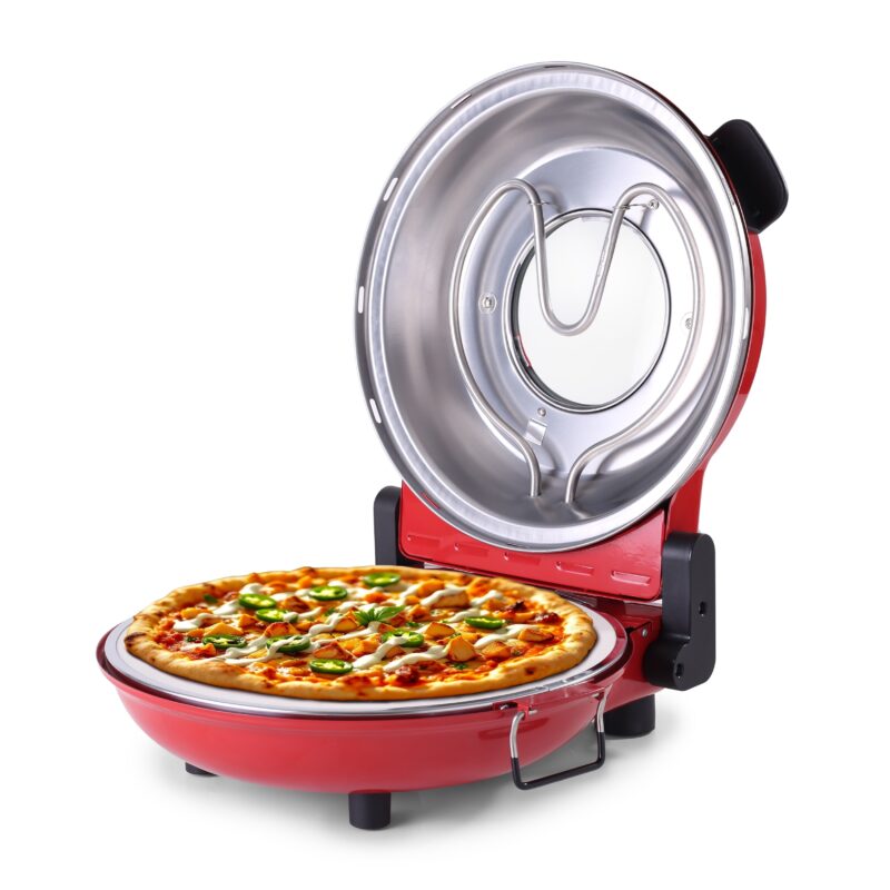 Regalia Pizza Maker | 1200W | Crispy Pizzas in 5 Minutes | Wood Fried Pizzas Like Taste | Lava Stone Base for Golden Crust | 12-Inch Diameter | Easy to Clean | 2 Year Warranty - Image 8