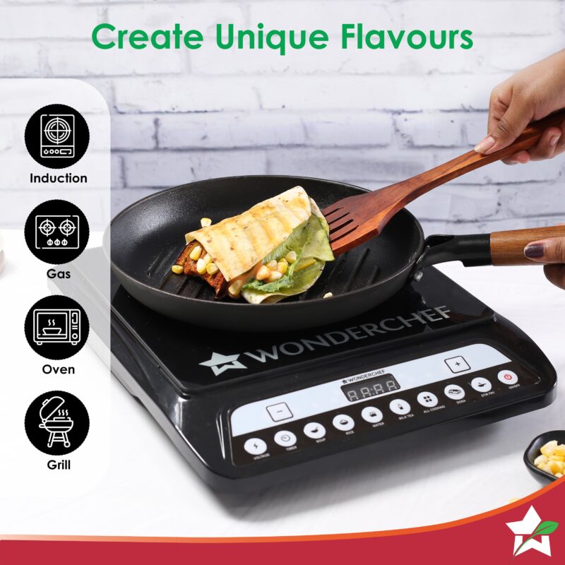 Pre-Seasoned Ferro Light 24cm Grill Pan| 2.5MM | Acacia Wooden Handles | Gravity Moulding Technology | No Chemical Coating |10 Year Warranty - Image 6