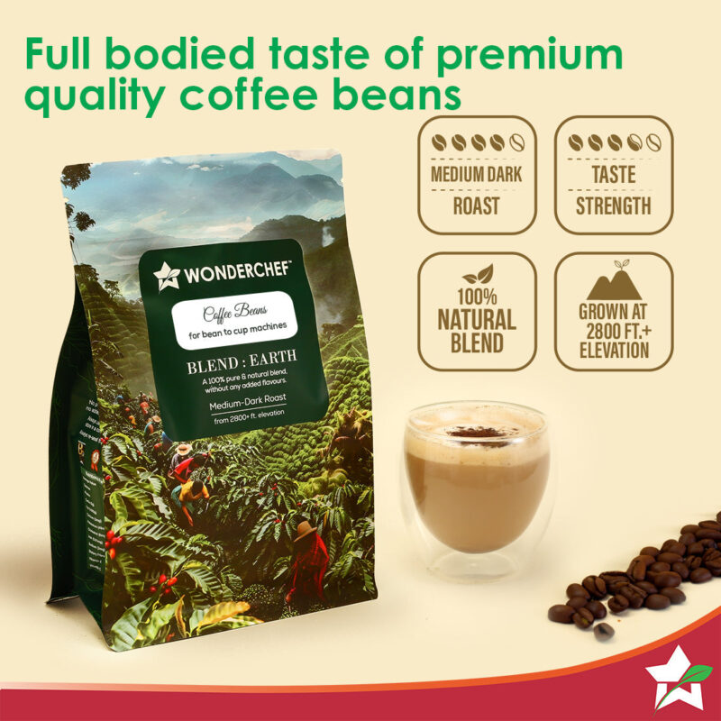 Coffee Beans for Bean to Cup Coffee Machines and Coffee Grinders | 250 gm | Medium-Dark Roast | Premium Quality Arabica | 100% Pure Coffee | Blend Earth - Image 2