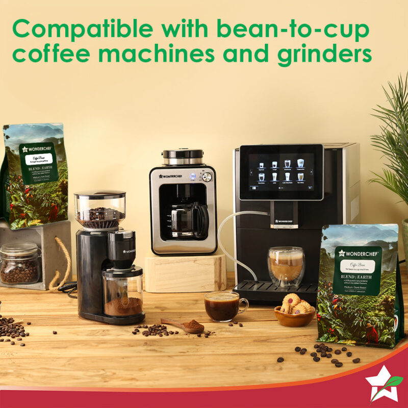 Coffee Beans for Bean to Cup Coffee Machines and Coffee Grinders | 250 gm | Medium-Dark Roast | Premium Quality Arabica | 100% Pure Coffee | Blend Earth - Image 3