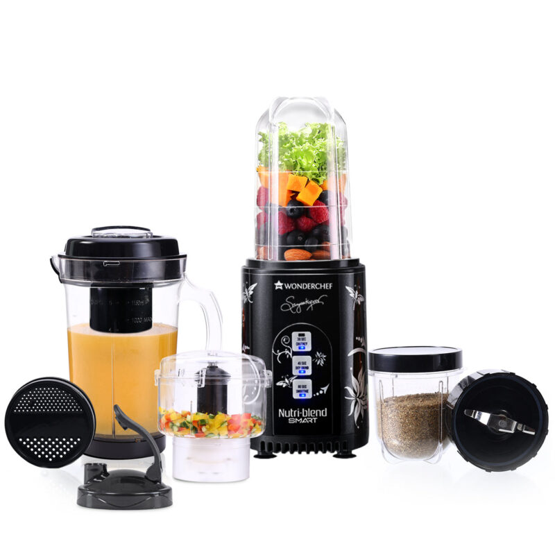 Nutri Blend Smart CKM Automatic Mixer Grinder with Dual Pulse Function|22000 RPM|100% Full Copper Motor|2 Unbreakable Jars|500 W|2 Years Warranty|Recipe book by Chef Sanjeev Kapoor| Black - Image 11