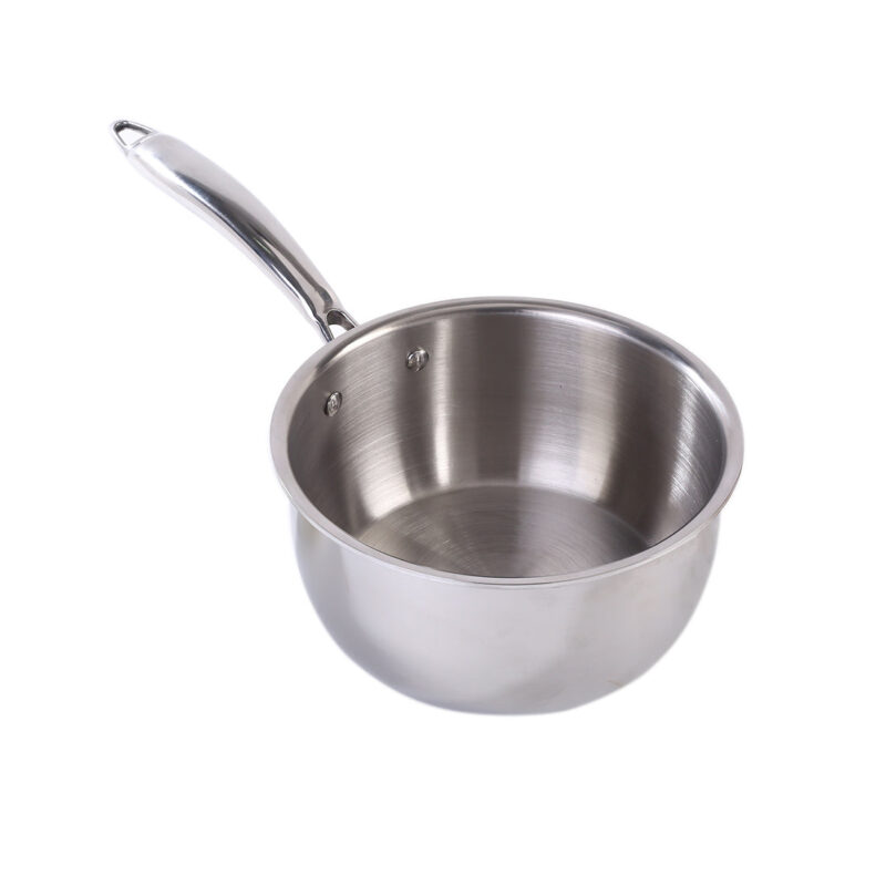 Nigella Tri-Ply 14 cm Sauce Pan | 1.2 Liters | 2.5 mm Thickness | Silver | 10 Years Warranty - Image 8