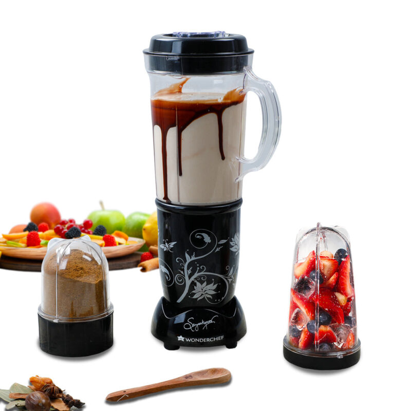 Nutri-blend Juicer, Mixer, Grinder, Blender & Smoothie Maker | 500W 22000 RPM 100% Full Copper Motor | Stainless steel Blades | 3 unbreakable jars | 2 Years warranty | Recipe book by Chef Sanjeev Kapoor | Black - Image 7