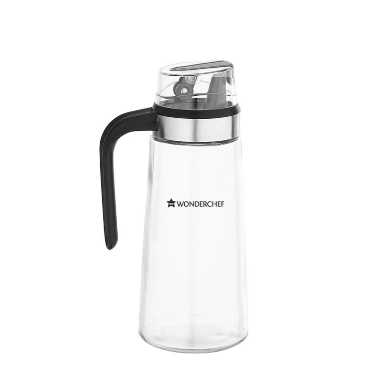 Glass Oil Pourer with Nozzle and Lid, For Kitchen, 600ml, Oil Container & Oil Pourer, Transparent, Air Tight, Spill Proof, For Cooking Oil, Olive Oil, Vinegar - Image 5