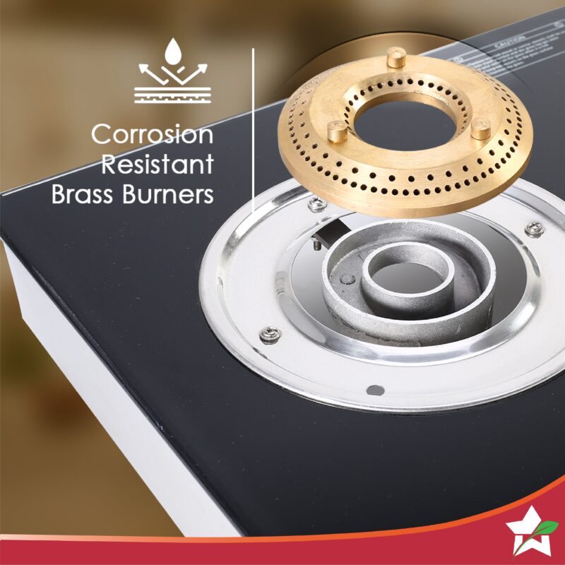 Galaxy 3 Burner Auto Cooktop | 6mm Toughened Glass | Piezo Auto Ignition | 2 Years Warranty - Image 2