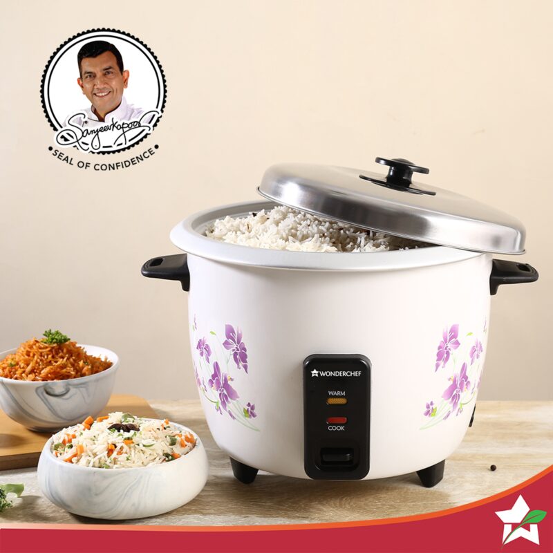 Nutri Cook Rice Cooker with Single Bowl, 1.8 Litres, 2 Years Warranty - Image 2