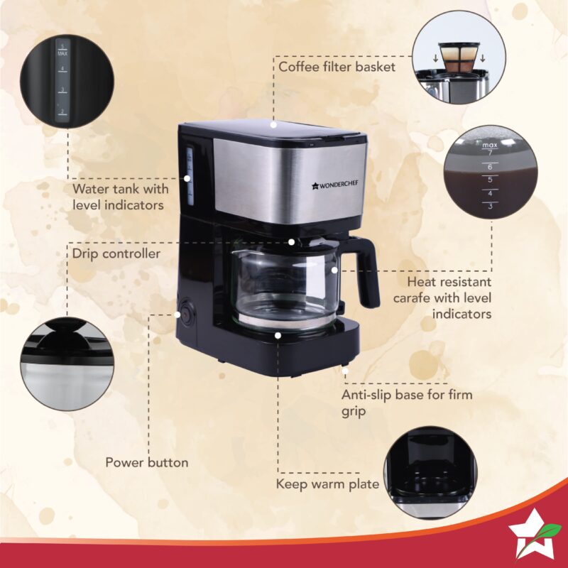 Regalia Pronto Coffee Maker + Teramo Coffee Mugs Set of 2, Gift Combo, For Family and Friends, Gift for Diwali and Other Festivals, House Warming - Image 3