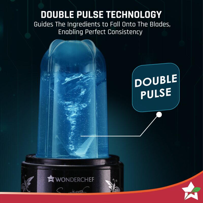 Nutri Blend Smart CKM Automatic Mixer Grinder with Dual Pulse Function|22000 RPM|100% Full Copper Motor|2 Unbreakable Jars|500 W|2 Years Warranty|Recipe book by Chef Sanjeev Kapoor| Black - Image 4