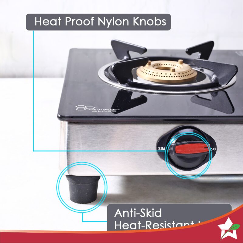 Galaxy 3 Burner Auto Cooktop | 6mm Toughened Glass | Piezo Auto Ignition | 2 Years Warranty - Image 4