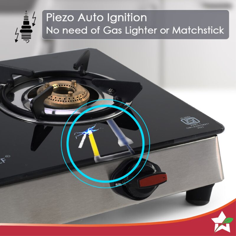 Galaxy 3 Burner Auto Cooktop | 6mm Toughened Glass | Piezo Auto Ignition | 2 Years Warranty - Image 6