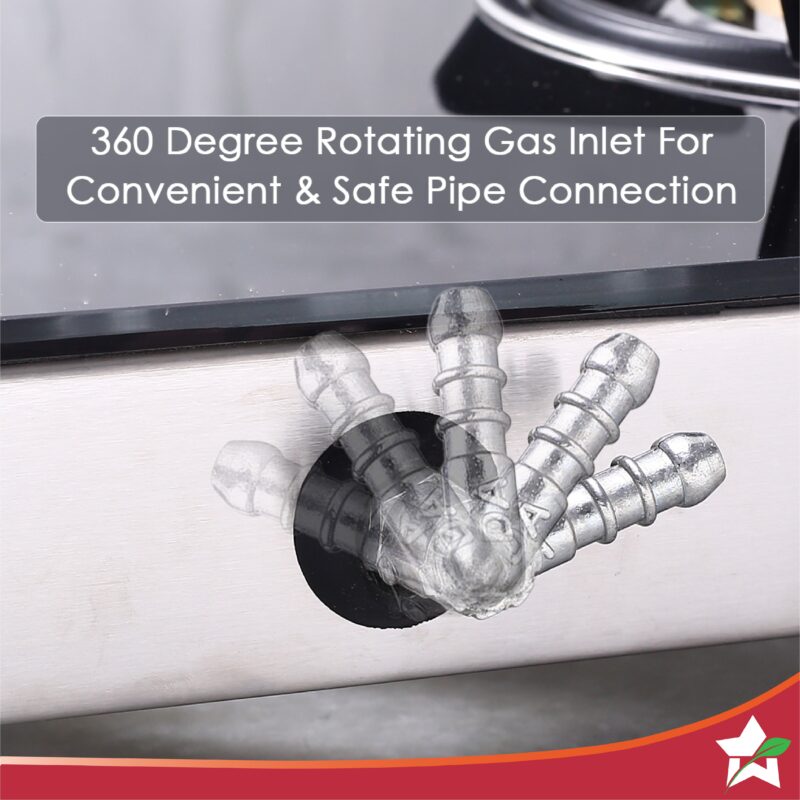 Galaxy 3 Burner Auto Cooktop | 6mm Toughened Glass | Piezo Auto Ignition | 2 Years Warranty - Image 7