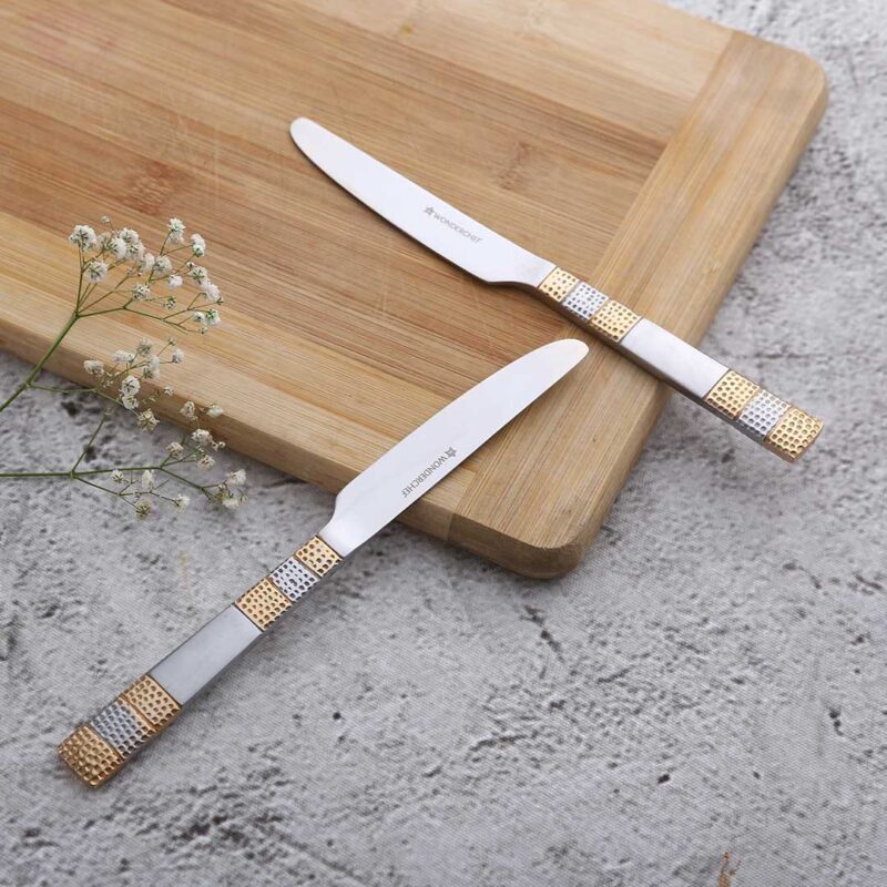 Roma Dinner Knife - Gold Plated - Set of 2pcs - Image 6