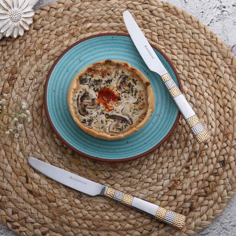 Roma Dinner Knife - Gold Plated - Set of 2pcs - Image 2