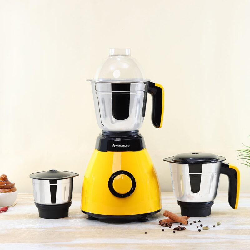 Vesper Mixer Grinder 600W - Yellow - Image 5